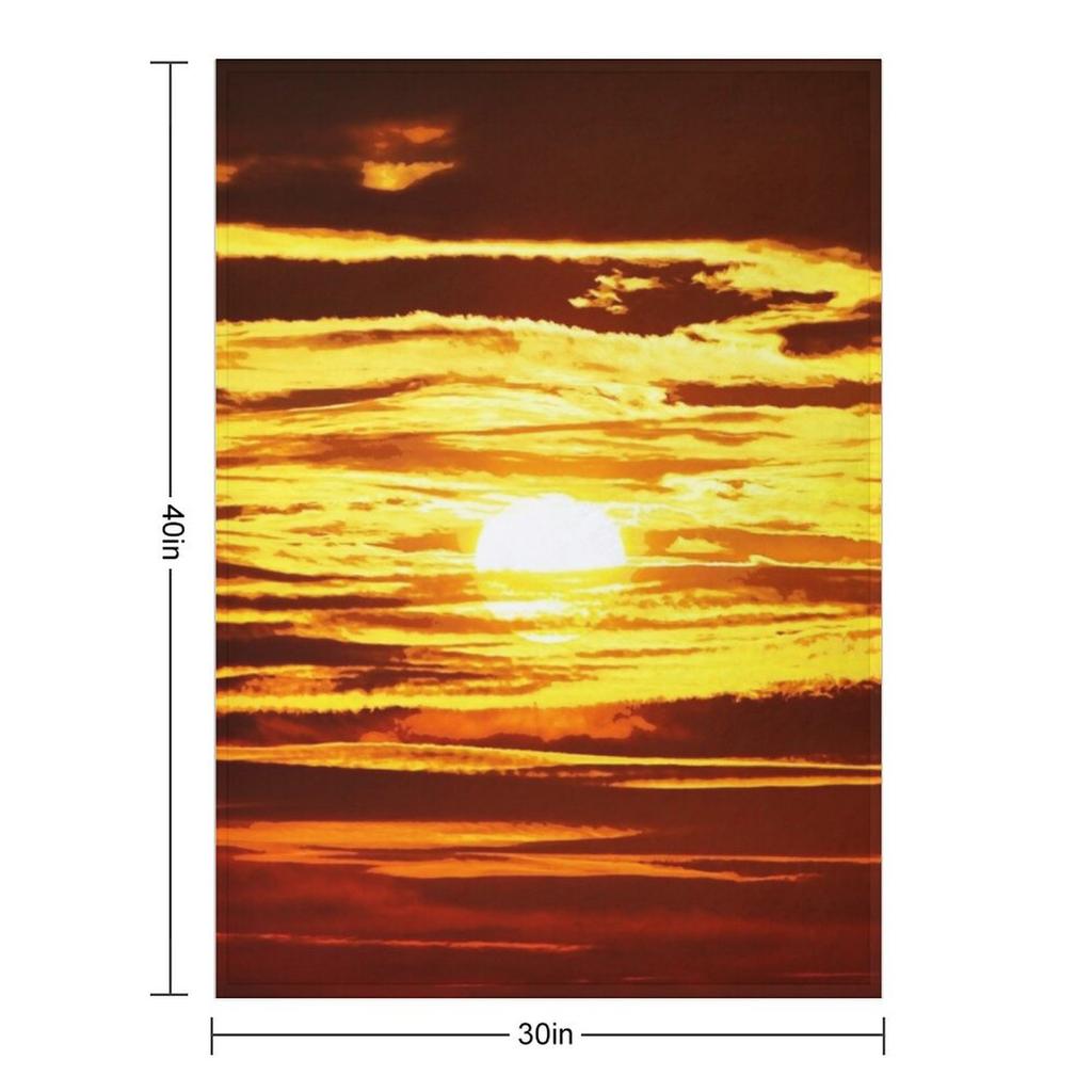 Setting Sun Throw Blanket Luxury Brand Sleeping Bag MultiPurpose Quilt Blankets