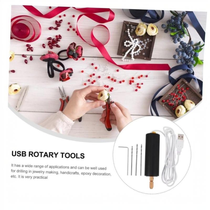 Handheld Mini Electric Drill Usb Diy Tool For Epoxy Resin Jewelry Making Wood Craft Engraving