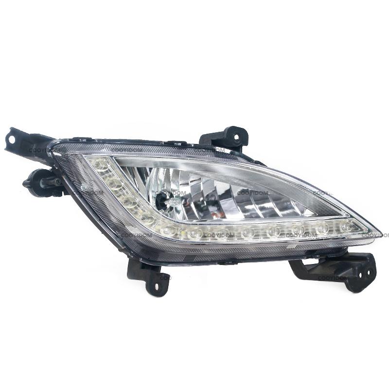 Bil Främre Stötfångare Dimljus Varselljus Körlampa Kåpa Ram Lock För Hyundai Elantra GT i30 2012-2016 Dimljus