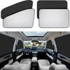 2/4Pcs 99% UV Blocking Car Window Covers Blackout Car Privacy Curtains Car Window Sun Shade  Camping