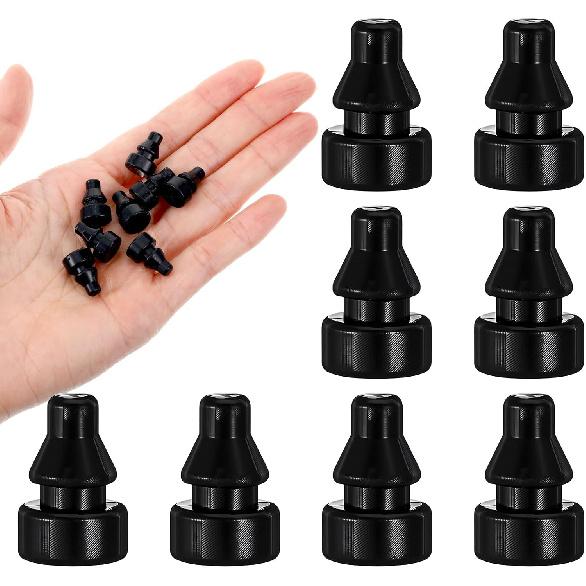 8Pcs Rubber Feet for Slow Cookers, Replaceable Slow Cooker Legs Pot Ert Accessories Prevent Scratches Marks and Damages Rubber Push-in Bumper, Black