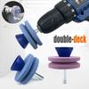 Quick Install Lawn Mower Edge Sharpener Double-layer Edge Whetstone Grinding Wheel  Electric Drill