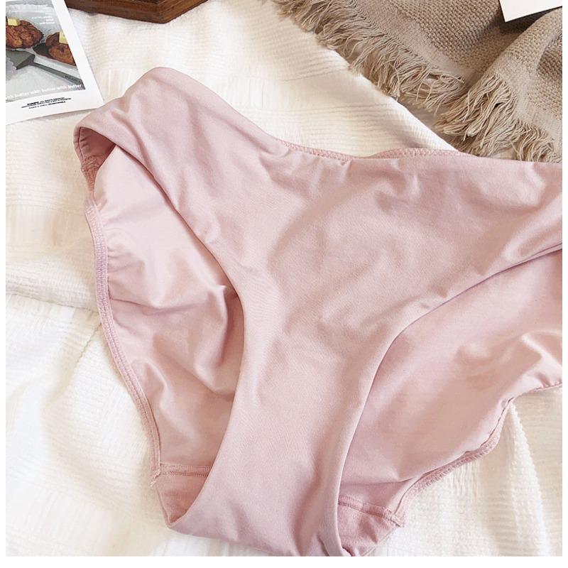 9 Color Women Seamless Panties Sexy Low Waist Milk Silk Comfort Breathable Briefs Buttock Cover Basic Shorts Ladies Lingerie