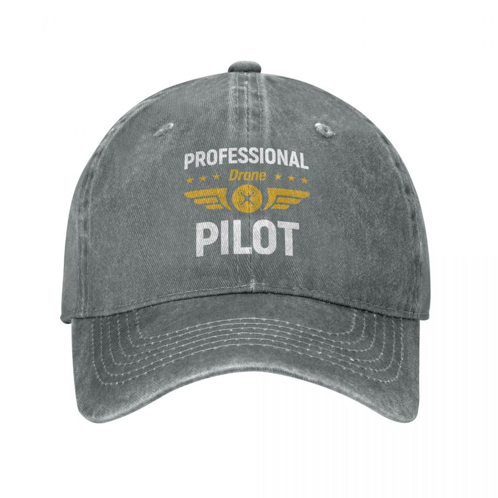 Professional Drone Pilot Merch Baseball Caps Daily Wear Flying Drones UAV Quadcopter Operator Hats Trucker Hat
