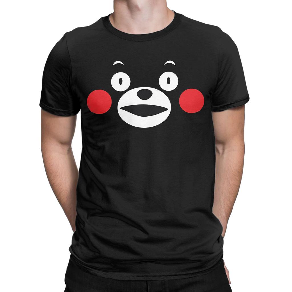 Streetwear T Shirt Summer Kumamon Hip Hop T Shirts  100 Cotton Tee Shirt for Men Y2K Basic Big Size Short Sleeve Tees