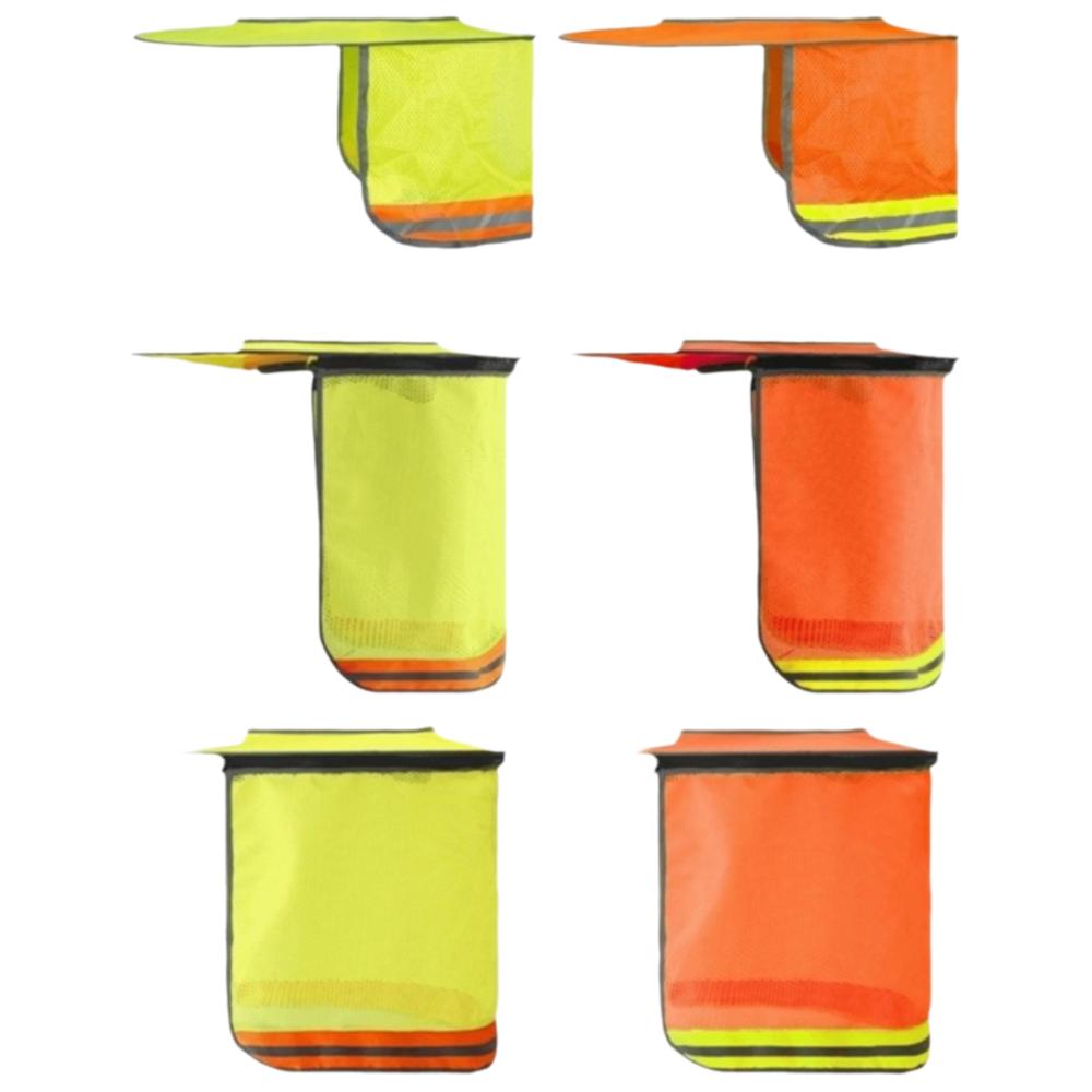 UV Protection Safety Helmet Curtain Reflective Sunscreen Neck Cover  Construction Site