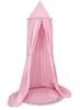 Conjunto: mosquiteiro de algodão suspenso para um quarto infantil e um tapete com babado - rosa