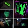 Vinyle Adhésif Luminescent Fluorescent Amovible Film Feuille Brillant dans le Noir pour Bricolage Mur Fenêtre Tasses Autocollant Décoration Maison Pour Découpe