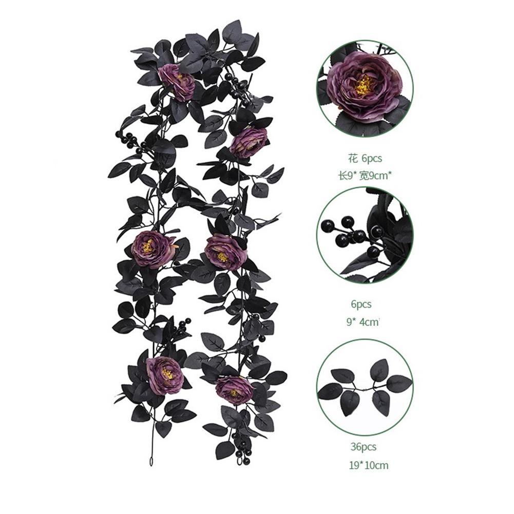 For Home Halloween Decoration Artificial Flowers Halloween Period Realistic And Natural Look Versatile Decoration