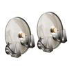 2Pieces Wall Mounted Pot Lid Holders Set Without Drilling Required Convenient for Small Kitchens and Limited Space