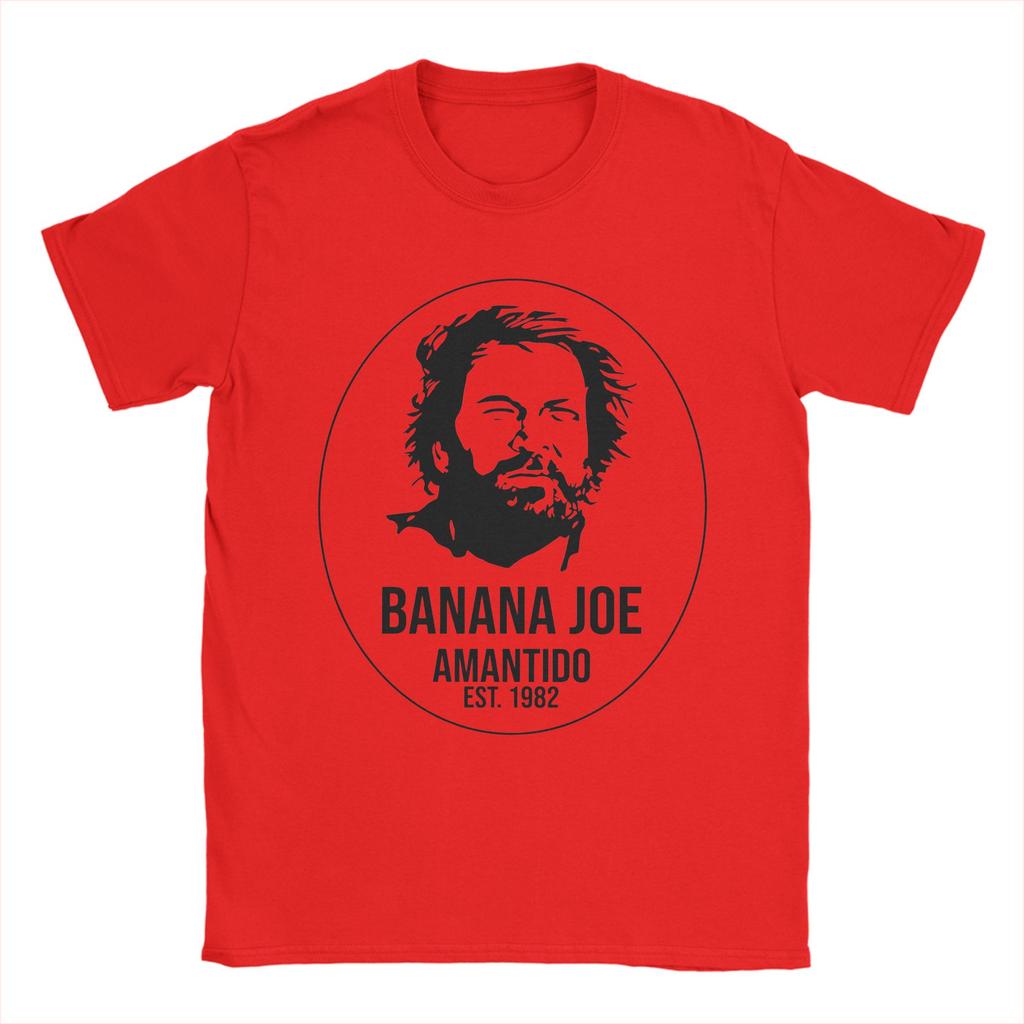 Banana Joe Bud Spencer Graphic Print T Shirt for Unisex Women  Pure Cotton  Tee Shirt Clothing