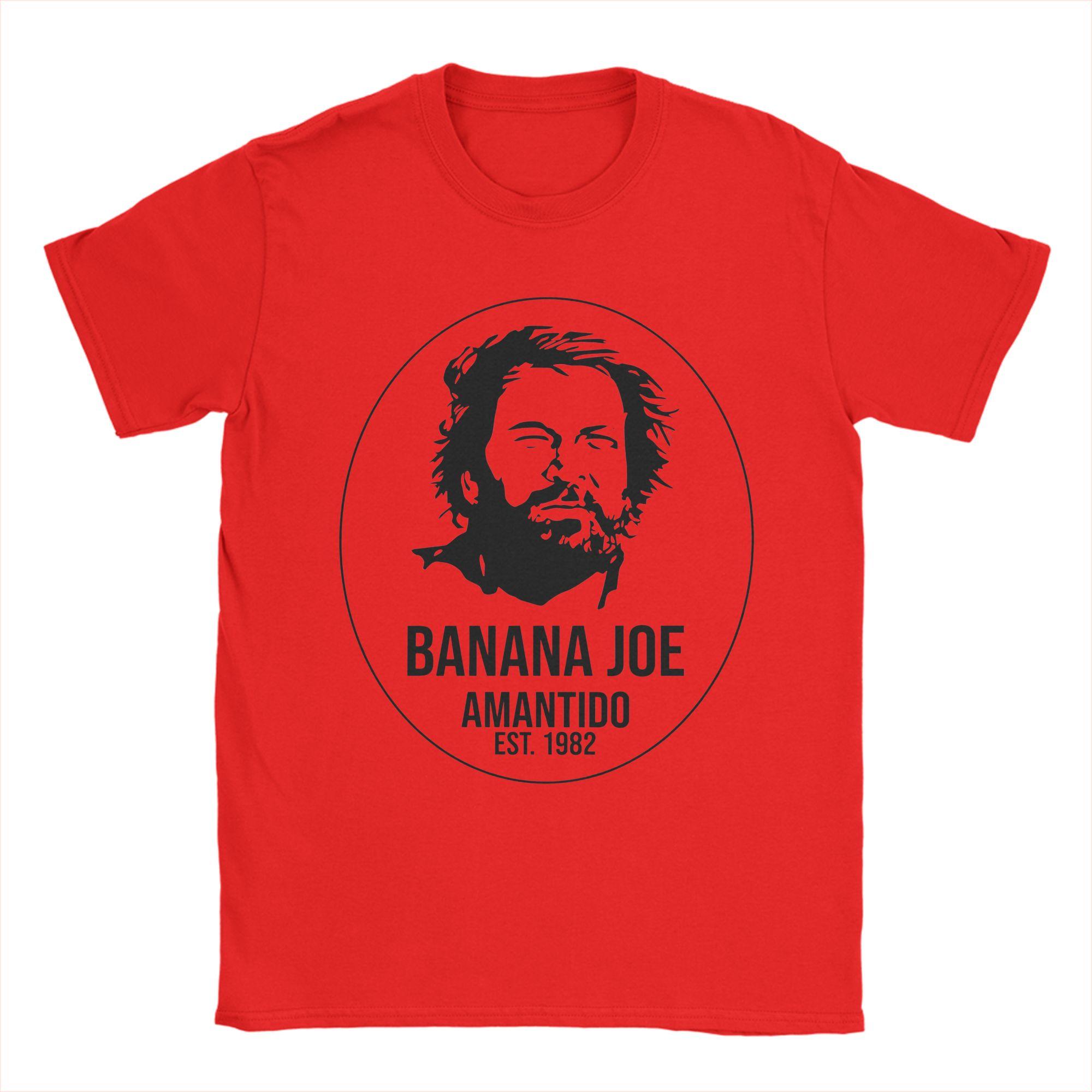 Banana Joe Bud Spencer Graphic Print T Shirt for Unisex Women Pure Cotton Tee Shirt Clothing S