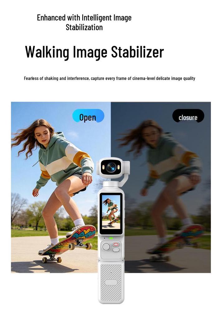 Wireless WiFi Sports Vlog Camera with Image Transmission
