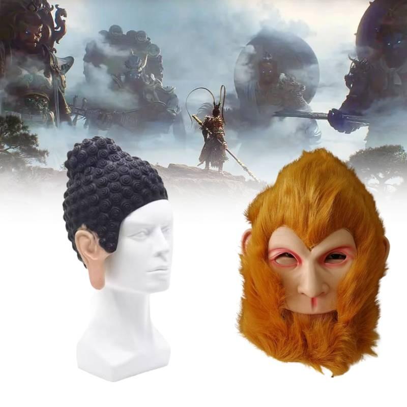 Myth Wukong Black The Journey To The West Masks Make Up Costume Cosplay Prop