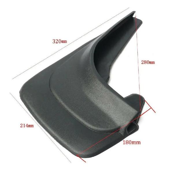 2x Mudguards Mud Flaps Splash Guards For Car Truck Fender Black Abs Soft Plastic