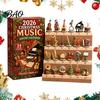 Christmas Advent Calendar Music 2026, 24 Mini Musical Instrument Gift for Lovers Ornaments Countdown Calendar, Musician Holiday Desktop Decor