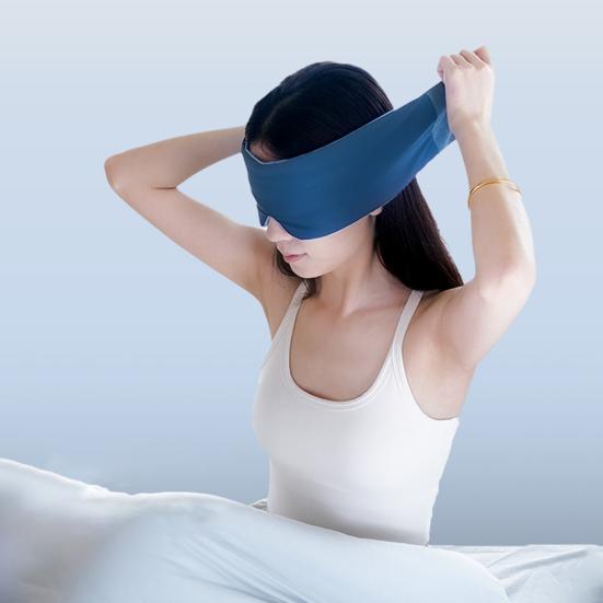Sleeping Eye Cover with Adjustable Strap Men Women Light Blocking Eye Cover Soft Breathable Travel Zero Eye Pressure Blackout Blindfold