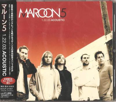 CD MAROON 5 - 1.22.03 Akustik BVCP27067 BMG 2004 Japan Rock Gebraucht