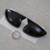 Side Wing Mirror Cover Cap Add on Glossy Black For Volkswagen Tiguan 2018-2022