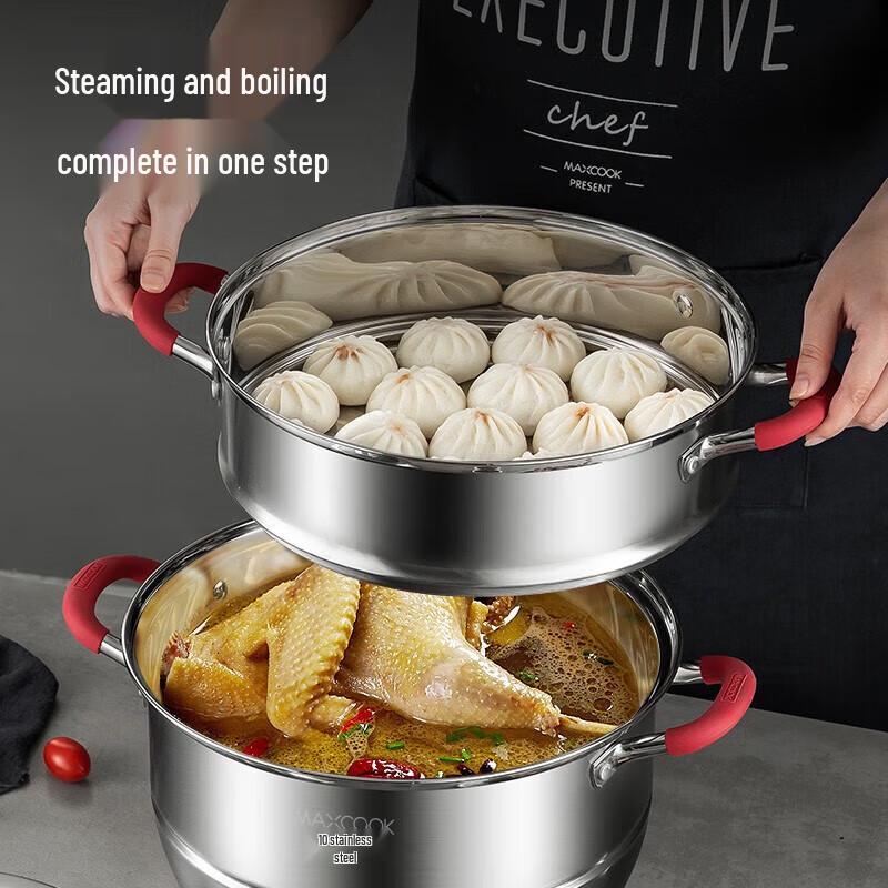 Meichu 304 Edelstahl 3-Schicht Suppendampfgarer