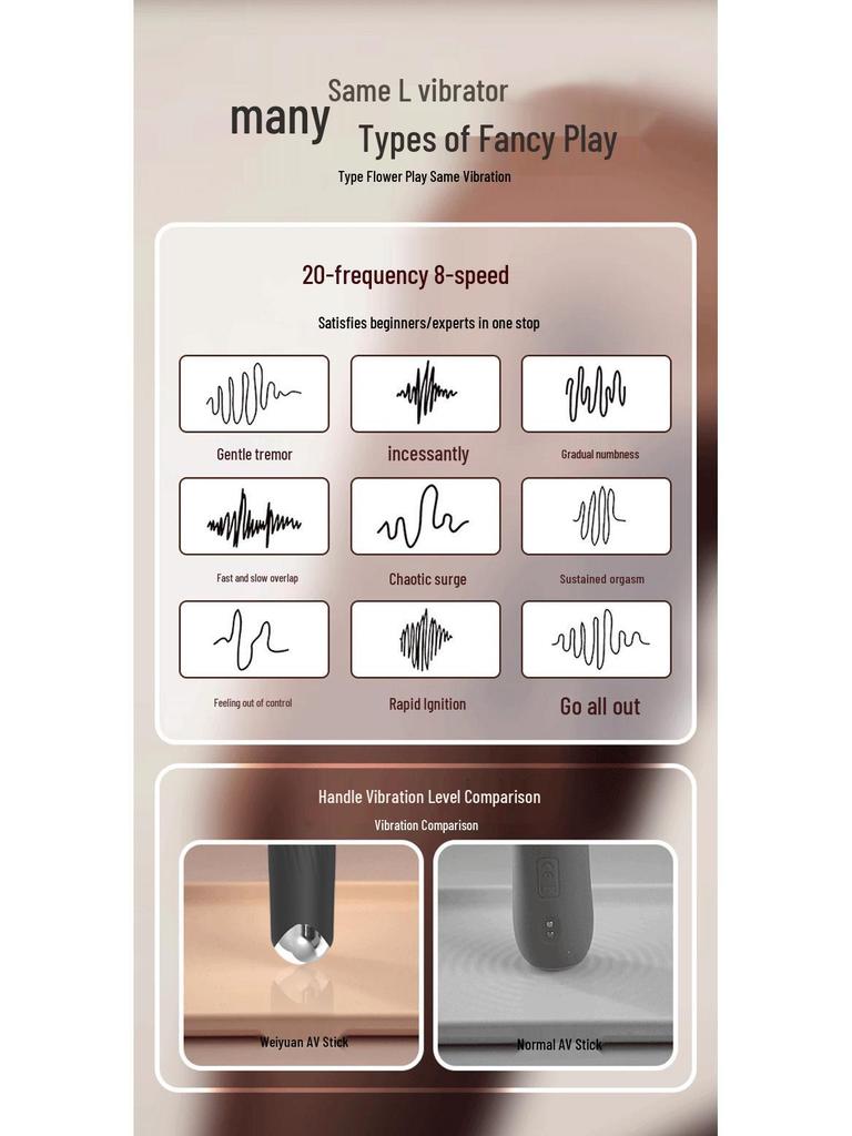 AV Silicone Vibrator for Women: Silent Clitoral Stimulator & Self-Stimulation Massage Stick