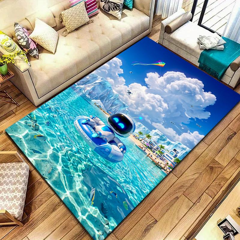 ASTRO BOT Carpet Rug for Living Room Bedroom Home Sofa Decoration,Kids play Non-slip Floor Mat