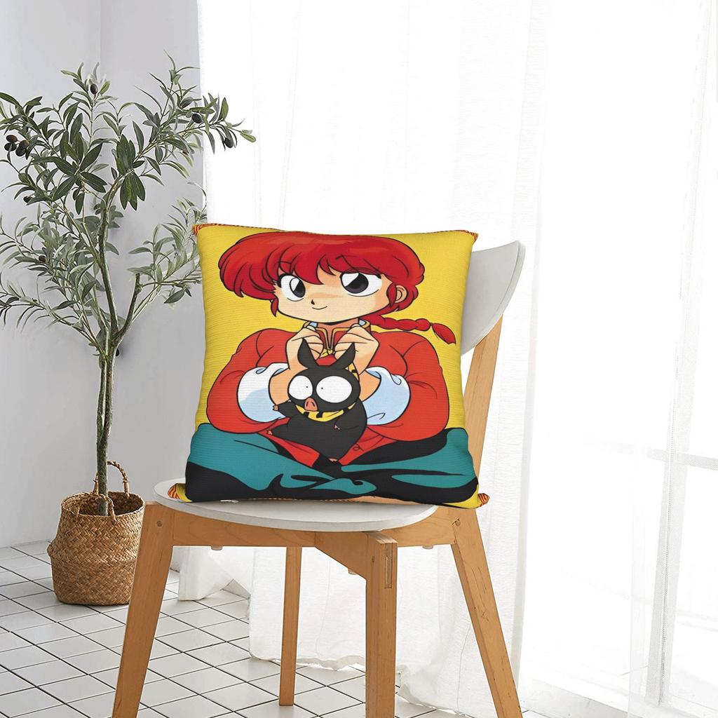 P Chan  Ranma Pillow Case  Design Pillow Cover Novelty Pillowcases For Living Room Sofa