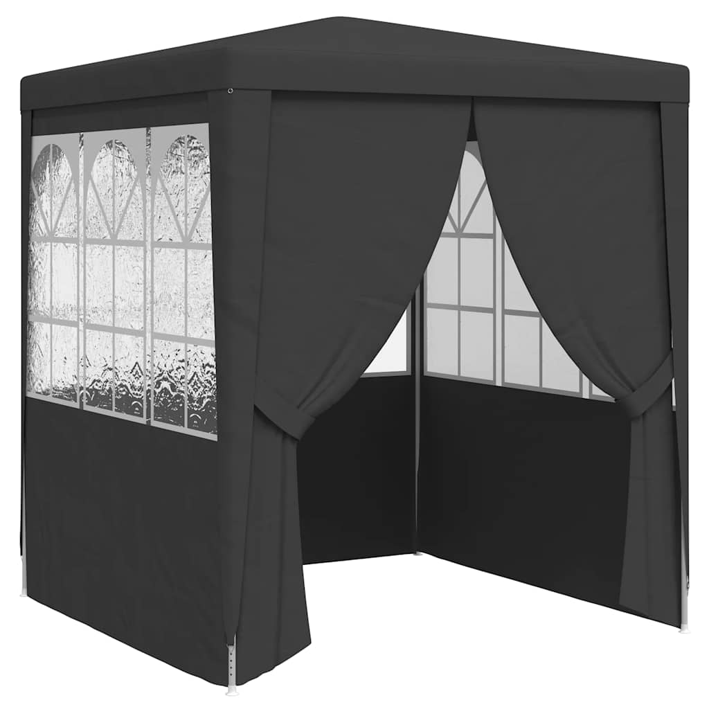 Vidaxl Profi-Partyzelt Mit Seitenwänden 2×2M Anthrazit 90 G/M² 8719883767741 - Image 2