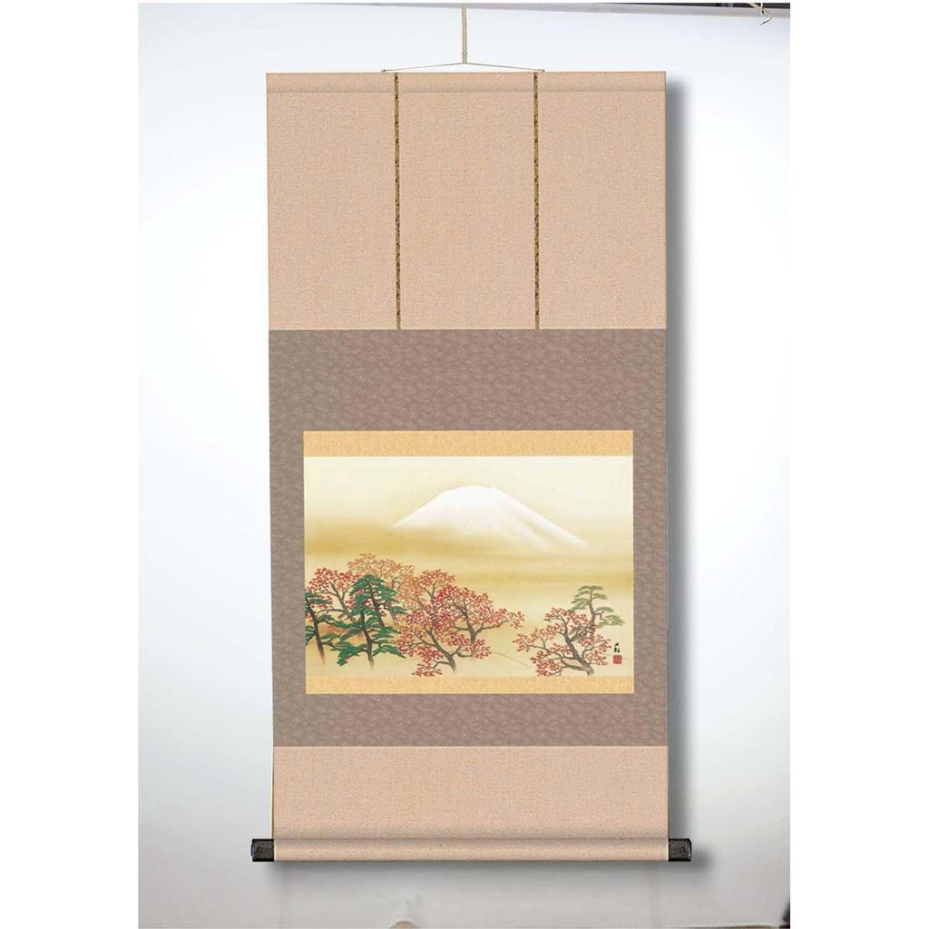 Used Yokoyama Taikan, Sacred Mt. Fuji Hanging Scroll (Shaku-san) - Japanese Spirit