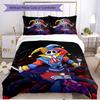 Set copripiumino 3 pezzi (1*Copripiumino + 2*Federe, Senza Nucleo), Set Biancheria da Letto Morbido All‑Season con Stampa Poppy Playtime, Regalo Decorazione Camera da Letto