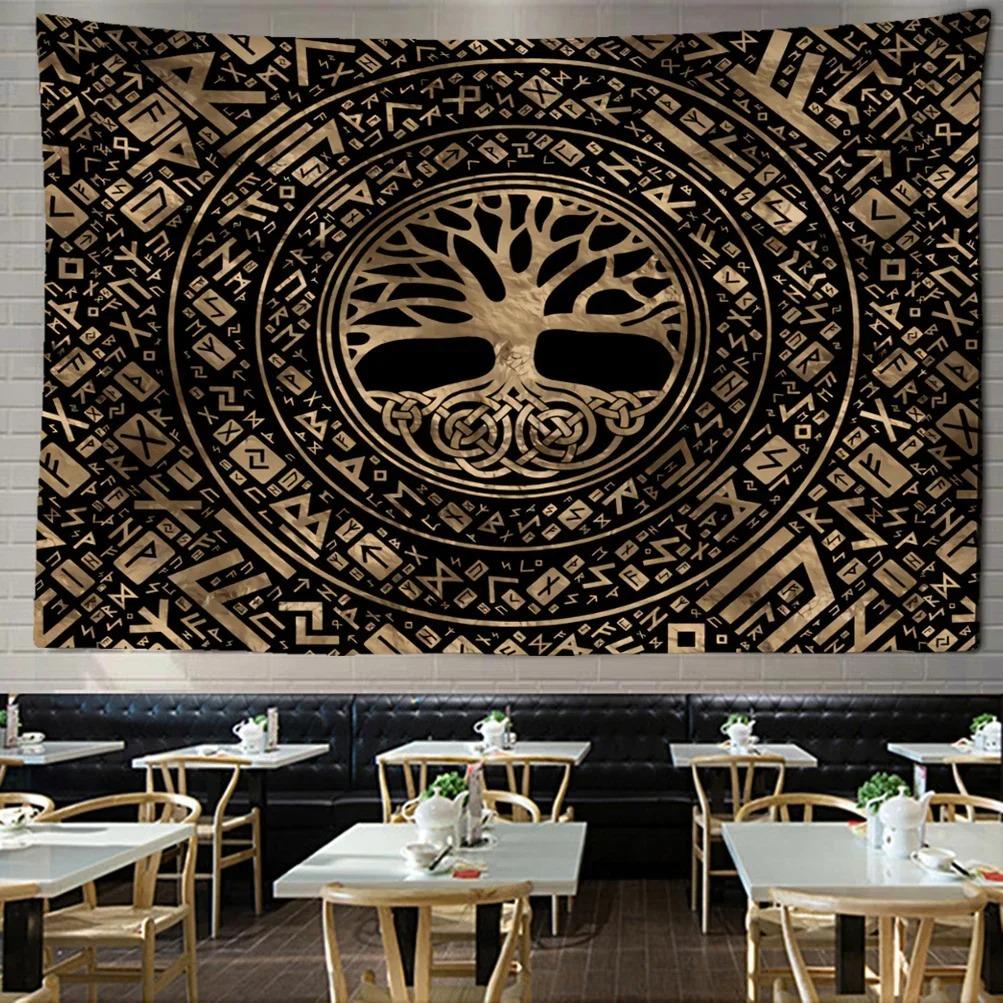 Bohemian Style Hippie Tapizzie Art Aesthetic Living Room Home Decor Vintage Illustration Tapestry Wall Hanging