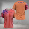 Men's T-shirt Fast Drying Badminton Training Clothes Table Tennis Clothes Printed Running Tees Unisex Breathable Sportswear Tops