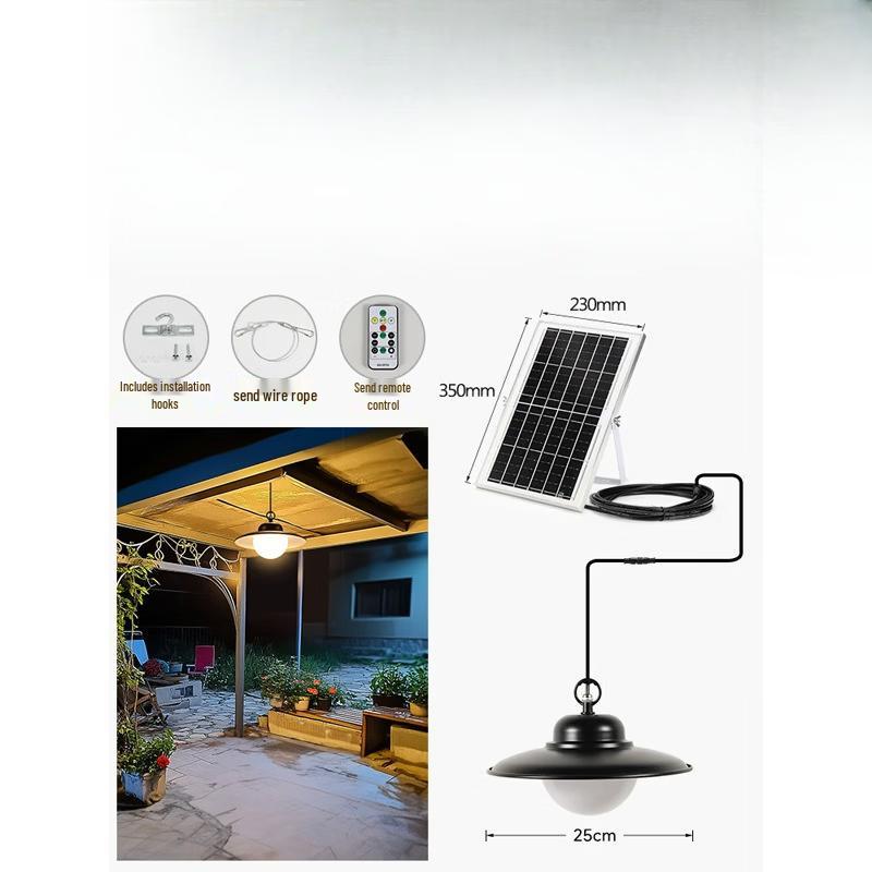 Nu Feng Solar Outdoor Pendant Light
