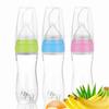 Silicone Nursing Bottle Spoon Head for Baby Feeding 3Pcs Pink Set