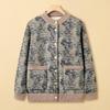 Women's Plus Velvet Knitted Cardigan Sweater