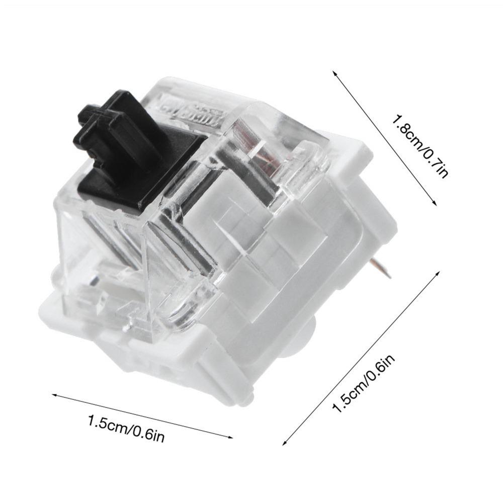 20PCS Black Switch Keyboard Switches 3 Pin Cross Black Axis Switch Replacement Mechanical Keyboard