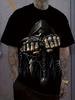 2026 New Men's Punk Style T-Shirt Skeleton 3D Pattern Printing Cool Fashion Graphic Streetwear Summer Oversize Men's Clothing