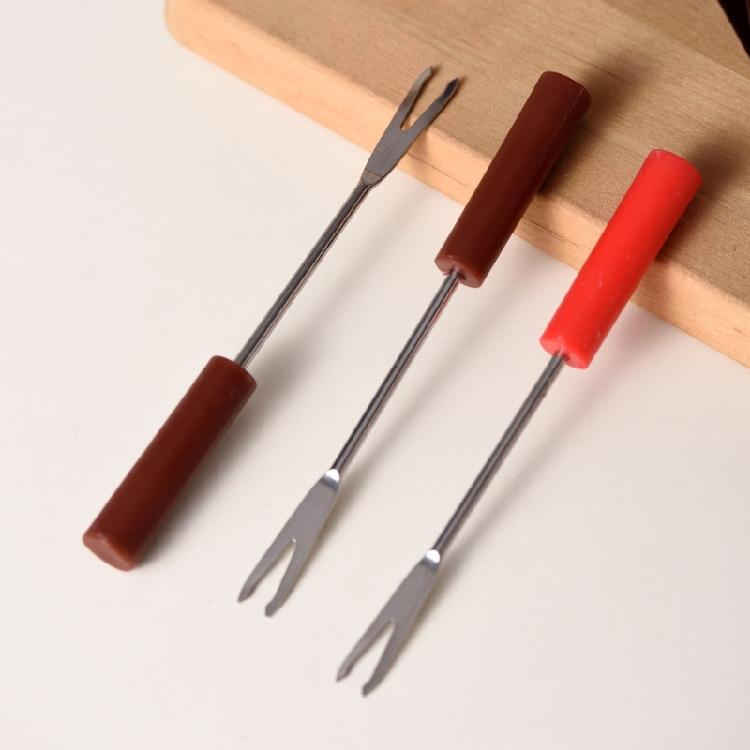 Fondue Pots Set for Chocolate,Cheese,Candy Mini Ceramic Fondue Pots with Fork Birthday Gift Ceramic Butter Warmers Set
