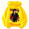 2026 New Children's Hoodie Michael Jackson Print (Unisex) Warm Thickened Retro-Style Superstar Graphic Top for Autumn/Winter