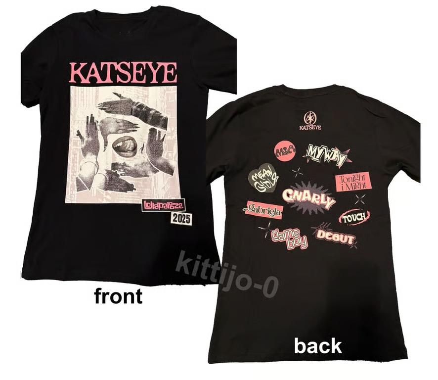 NEW Katseye Lollapalooza 2025 Exclusive reprint T-Shirt Unisex T-Shirt XXXXL