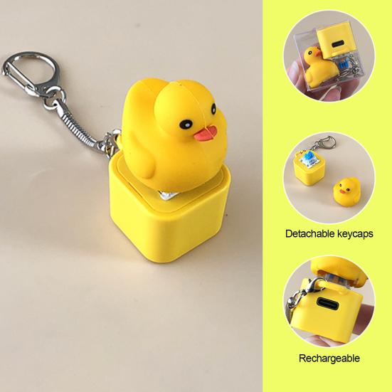 Animal Keyboard Fidget Stress Anxiety Relief Toy with Sound Lights Rechargeable Duck Frog Pig