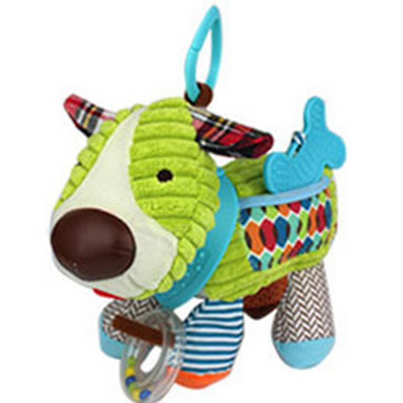 Baby Toys Plush Stuffed Rattle Toys Stroller Hanging Animals Bed Mobile Infant for Baby Toys 0 6 Months Peluche Sensorial Baby