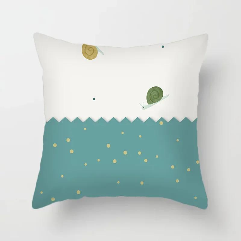 Minimalistischer Cartoon Tierdruck Muster Kissenbezug für Zuhause Wohnzimmer Sofa Schlafzimmer Dekoration Kissenbezug