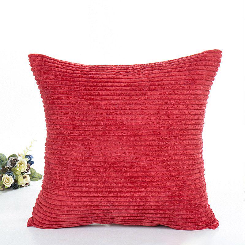 Luxuriously Soft Striped Corduroy Pillow Case For Sofa And Home Decor