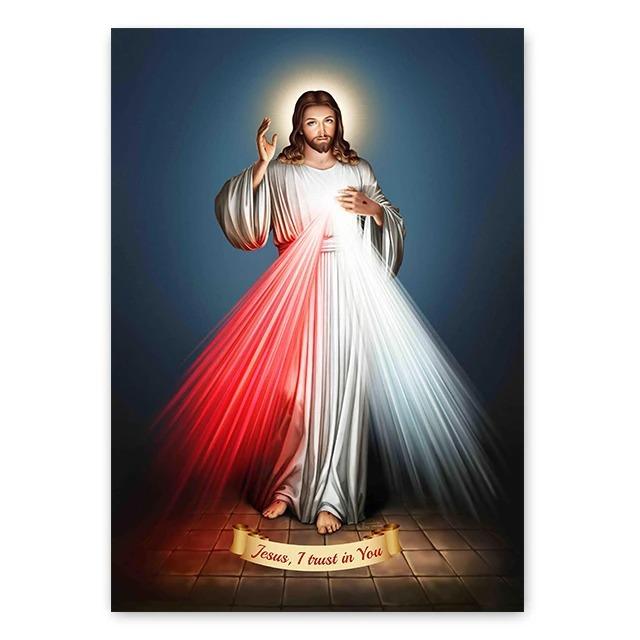 Dio Cristiano Gesù Il Buon Pastore Cristo Credenza Fede La Samaritana Poster Stampe Pittura su Tela Arte da Parete Decorazione Stanza