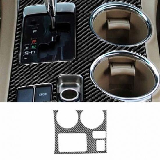 For Toyota Highlander 2008-2013 Carbon Fiber Console Decor Center Cover Trim 1x