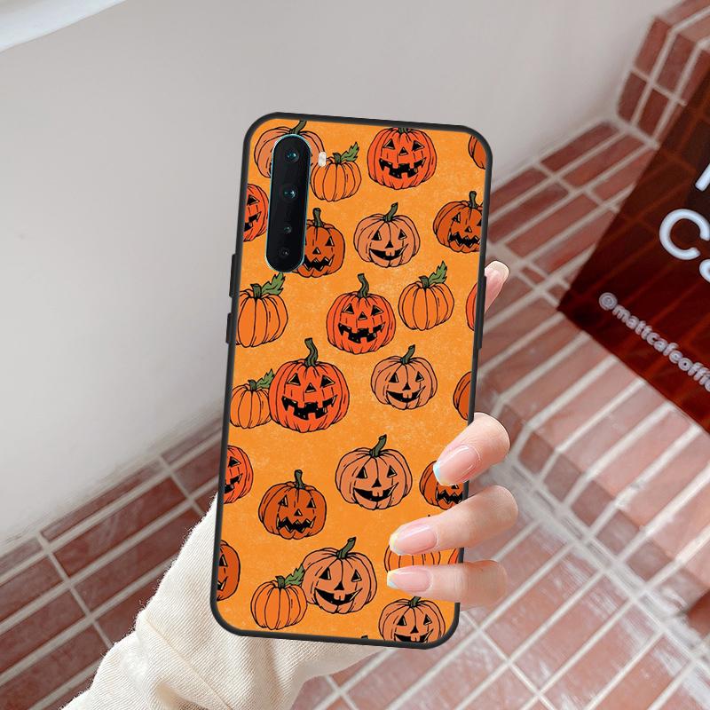 Halloween Pumpkin Horror Case For OnePlus 13R 12R 10R 13T 15 13 12 11 10T 8T Nord CE 4 3 2 Lite N20 N30 Nord 5 Cover