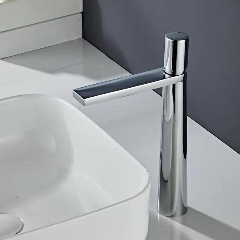 BAKALA Basin Faucets Modern Bathroom Mixer Tap Brass Washbasin Faucet Single Handle Single Hole Elegant Crane For Bathroom