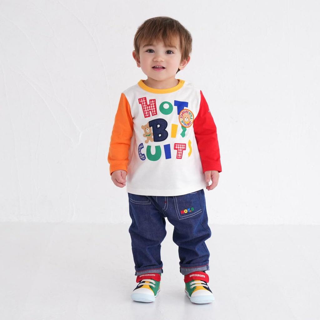 MIKIHOUSE HOT BISCUITS Boys and Size Pants, Girls, Navy, 110cm, 73-3203-499