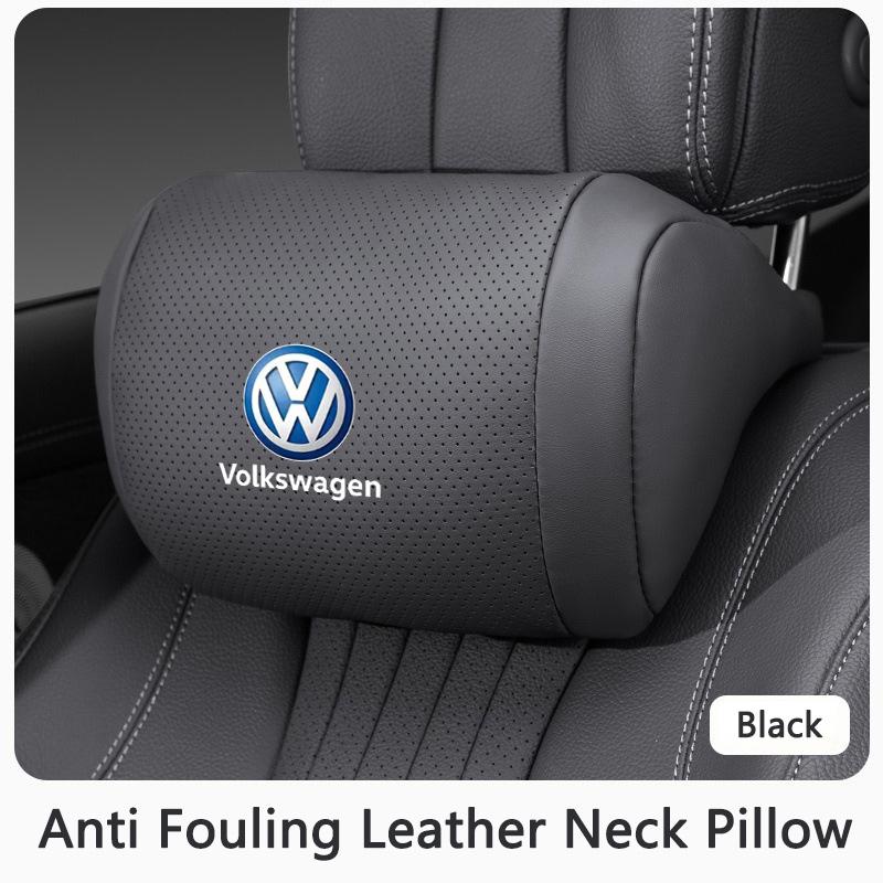 Car Seat Neck Pillow Memory Cotton Headrest Accessory For Volkswagen VW Polo Golf GTI CC Tiguan Arteon Passat Jetta Touareg ID.3 Kl0